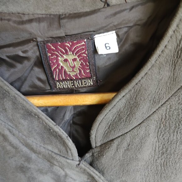 Anne Klein Suede Jacket - Size 6 - Picture 3 of 4
